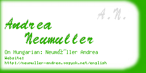 andrea neumuller business card